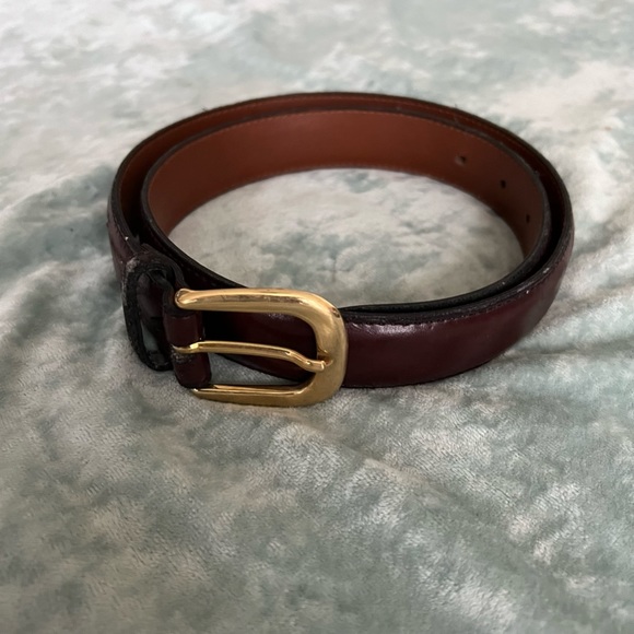 Brown Leather Belt - Picture 1 of 5